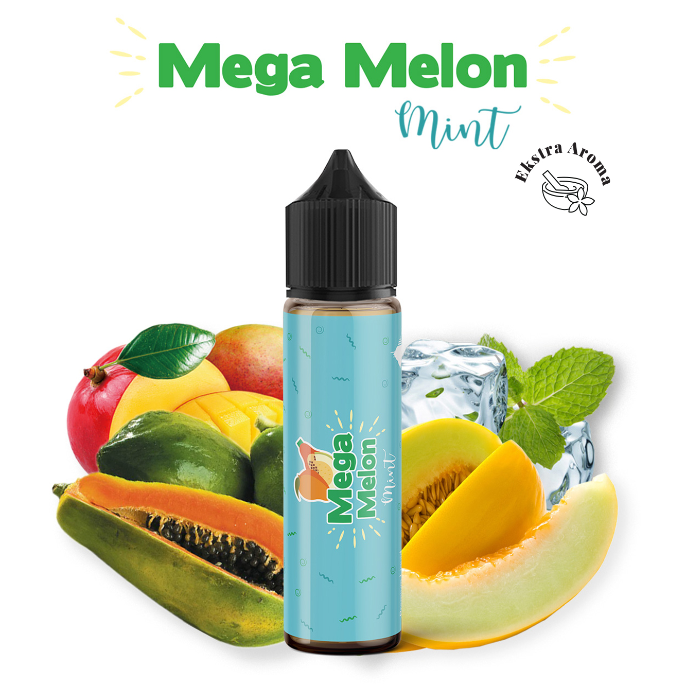 Mega Melon Mint Ekstra Aroma Likit - Görsel 2