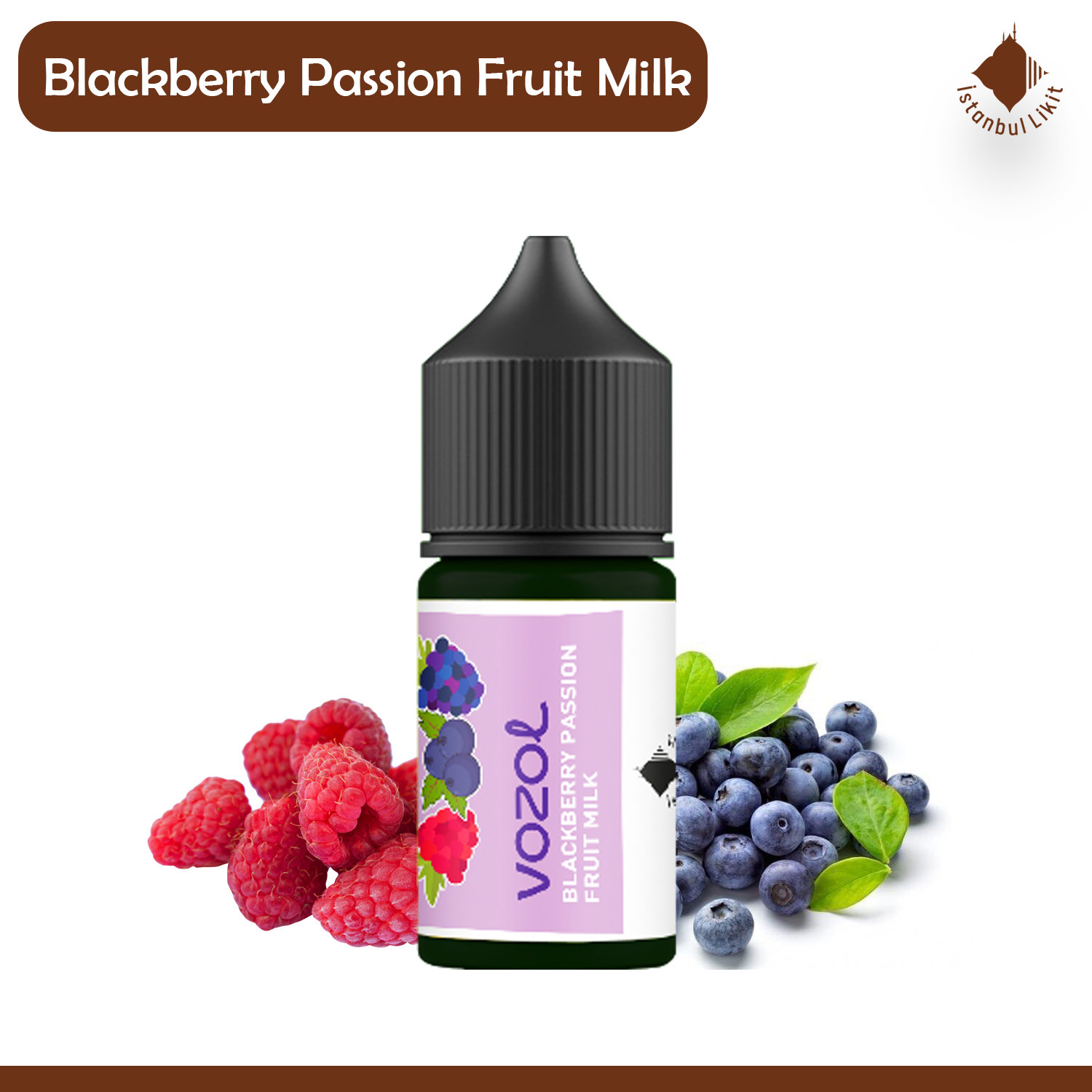 Vozol Blackberry Passion Fruit Milk Salt Likit - Görsel 2