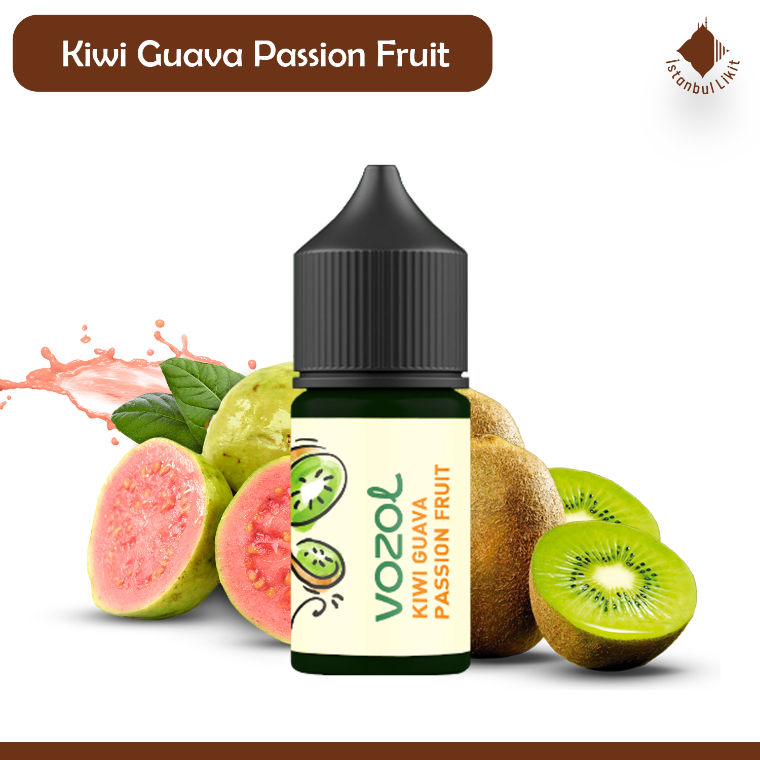 Vozol Kiwi Guava Passion Fruit Salt Likit - Görsel 2