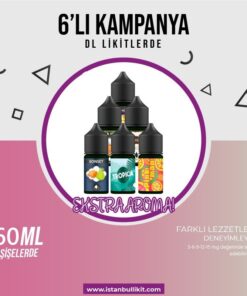 6 Adet 60ml Ekstra Aroma Likit